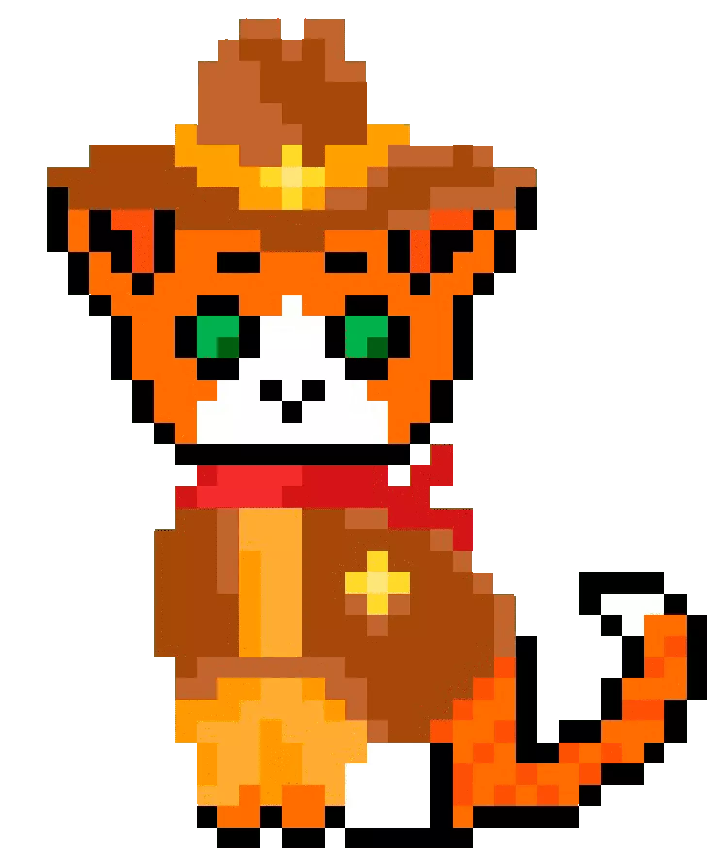 Cryptocats in cowboy outfit
